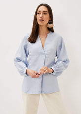 Emma Blouse Soft Blue