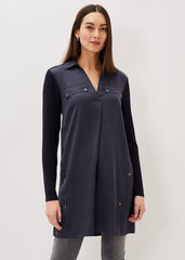 Neave Button Tunic Navy