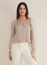 Esty Linen Blouse Stone