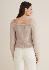 Esty Linen Blouse Stone