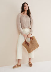 Esty Linen Blouse Stone