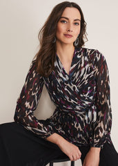 Florentine Printed Blouse Multi-Coloured