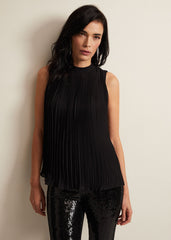 Nina Pleat Blouse Black