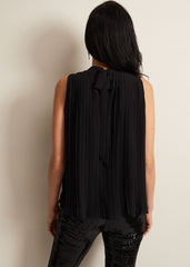 Nina Pleat Blouse Black