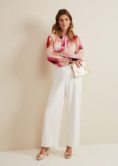 Poppy Silk Blouse Pale Pink