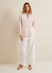 Bernice Stripe Shirt White/Pink