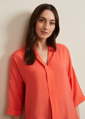 Cynthia Longline Shirt Coral