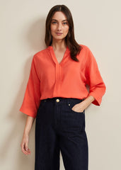 Cynthia Longline Shirt Coral