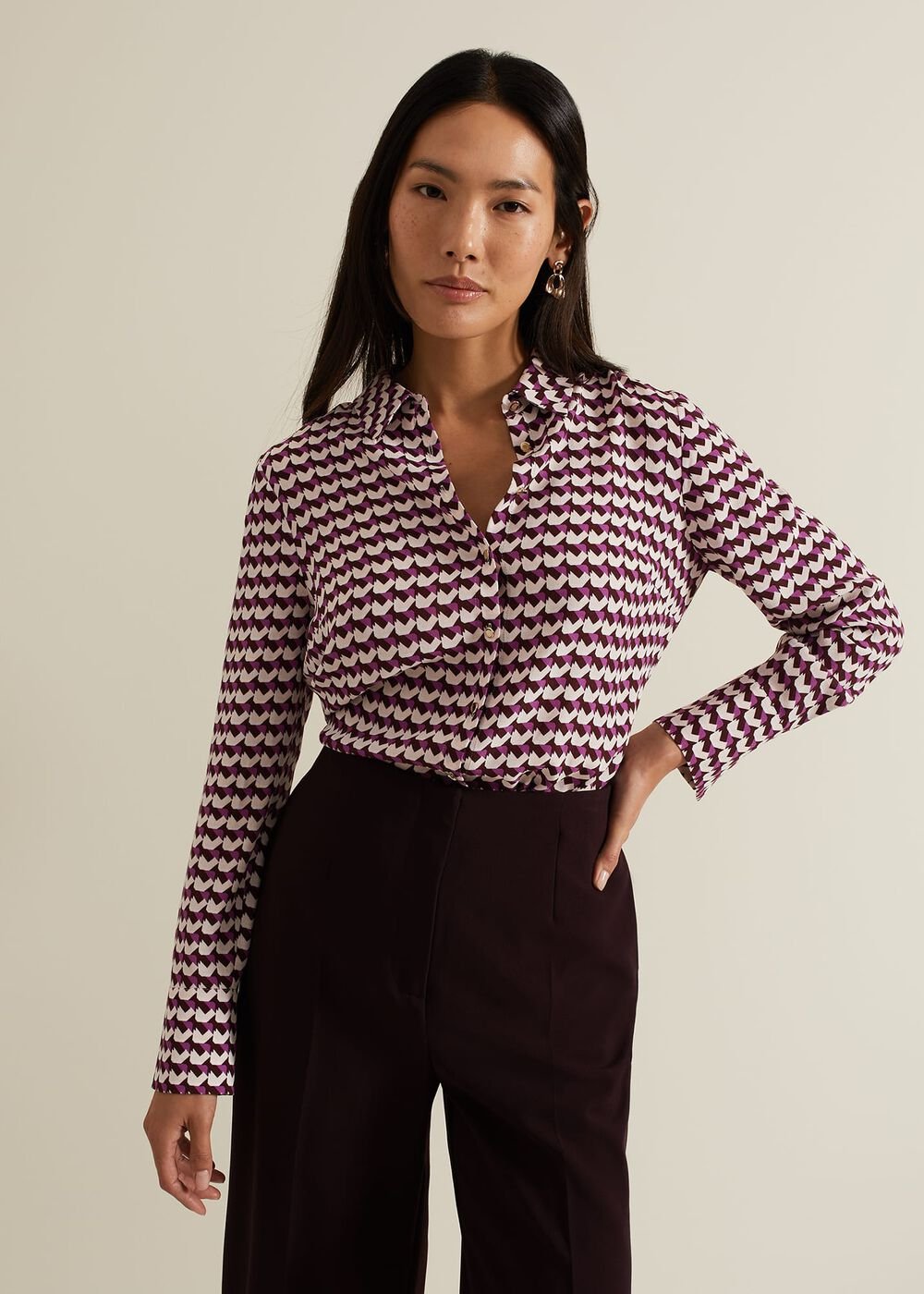 Gina Geo Print Shirt Multi-Coloured