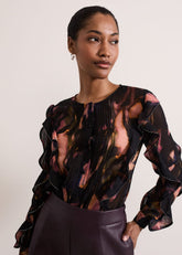 Cordelia Ruffle Blouse Multi-Coloured