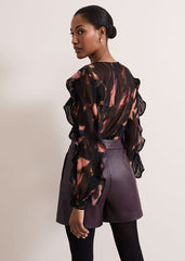 Cordelia Ruffle Blouse Multi-Coloured