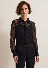 Livana Lace Shirt Black