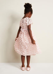 Alice Flower Fit And Flare Dress Antique Rose