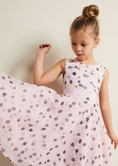 Megura Polka Dot Fit And Flare Dress Multi-Coloured