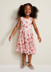 Mirabel Floral Fit And Flare Dress Multi-Coloured
