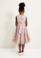 Flora Jacquard Dress Multi-Coloured