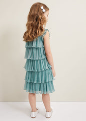 Destiny Plisse Dress Green
