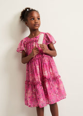 Isabela Floral Smock Dress Multi-Coloured