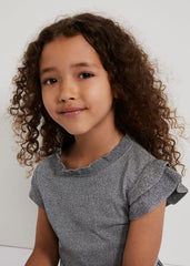Jayla Silver Knit Dress Silver