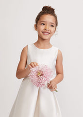 Melody Ivory Satin Dress Ivory