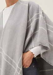 Shauna Check Cape Grey