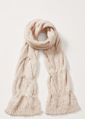 Cattie Cable Scarf Neutral