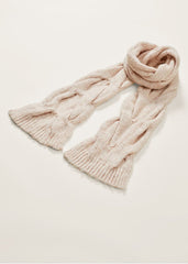 Cattie Cable Scarf Neutral