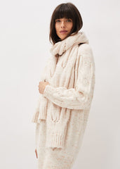 Cattie Cable Scarf Neutral