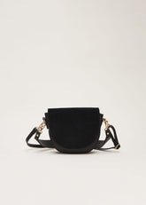 Suede Cross Body Bag Black