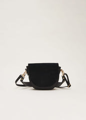 Suede Cross Body Bag Black
