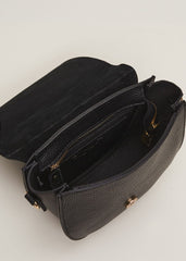 Suede Cross Body Bag Black