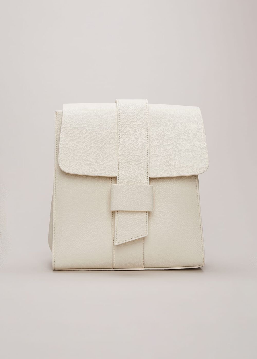 Leather Backpack Ivory
