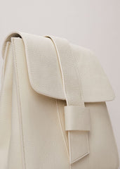 Leather Backpack Ivory