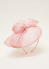 Pink Bow Fascinator Rose Pink
