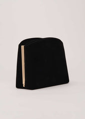 Black Velvet Clutch Bag Black