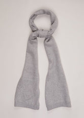 Grey Sparkly Scarf Pale Grey