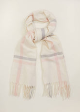 Sollie Check Scarf Ivory