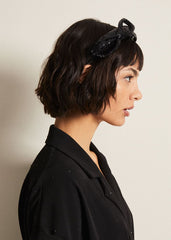 Black Sequin Headband Black