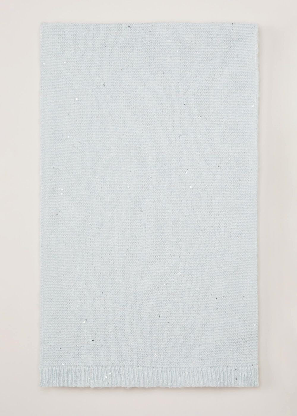 Sequin Scarf Blue