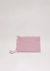 Stitch Detail Clutch Bag Pink
