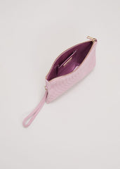 Stitch Detail Clutch Bag Pink