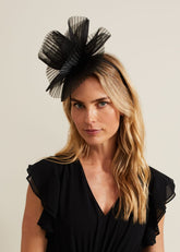 Freeform Flower Headband Black