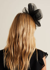 Freeform Flower Headband Black
