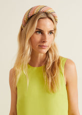 Raffia Headband Multi-Coloured