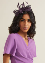 Twist Bow Headband Purple