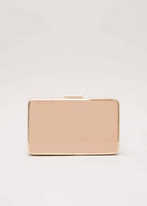 Patent Box Clutch Pale Pink