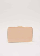 Patent Box Clutch Pale Pink