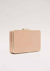 Patent Box Clutch Pale Pink