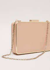 Patent Box Clutch Pale Pink