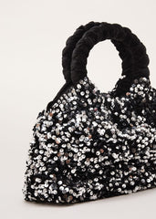 Sequin Twist Handle Mini Grab Bag Multi-Coloured